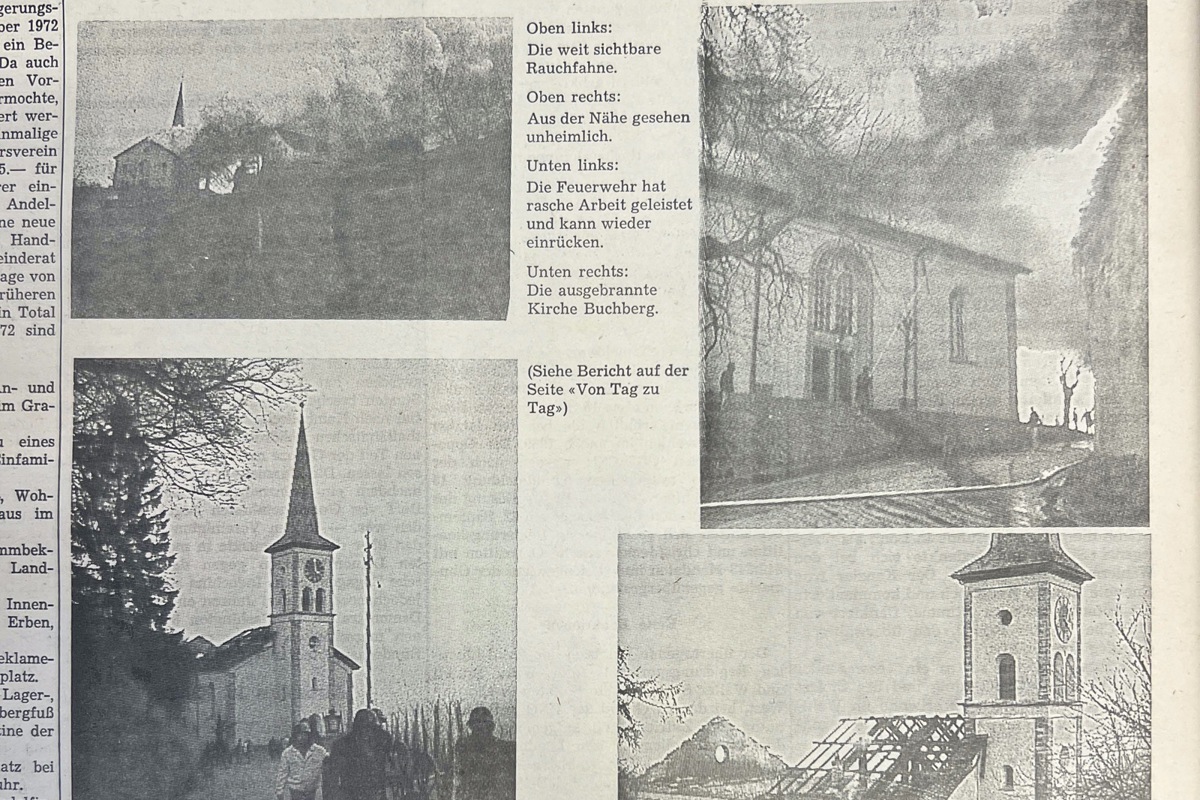Ausschnitt aus der «Andelfinger Zeitung» vom 20. November 1972.