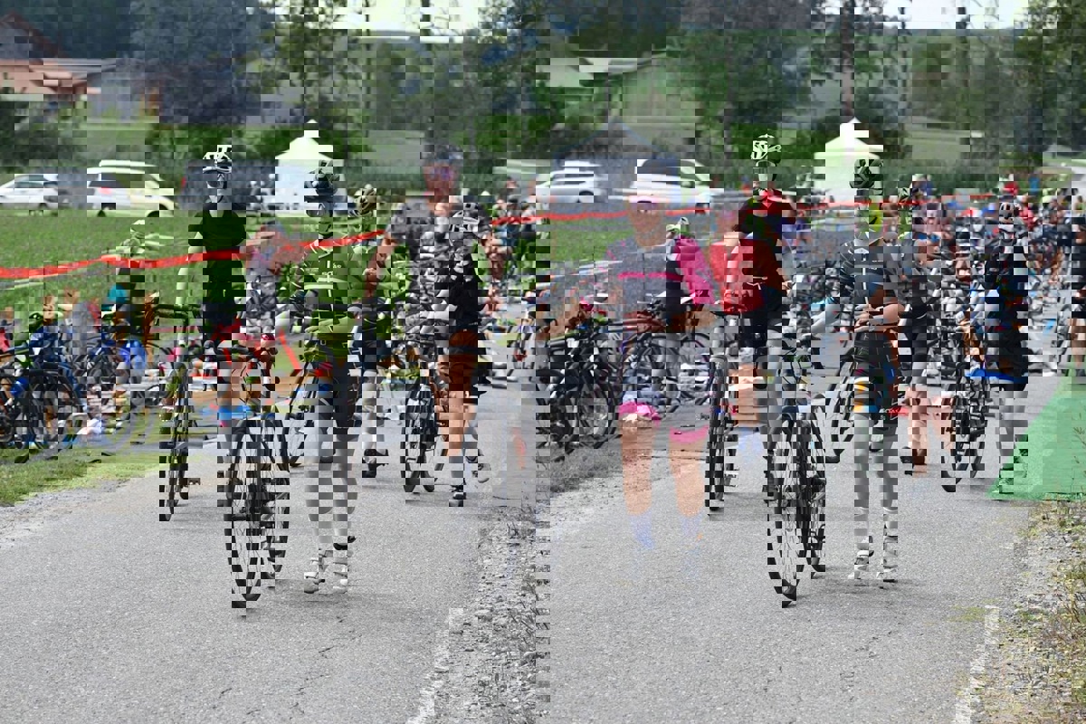 Beim Wechsel vom Schwimmen auf das Fahrrad ist Eile geboten.