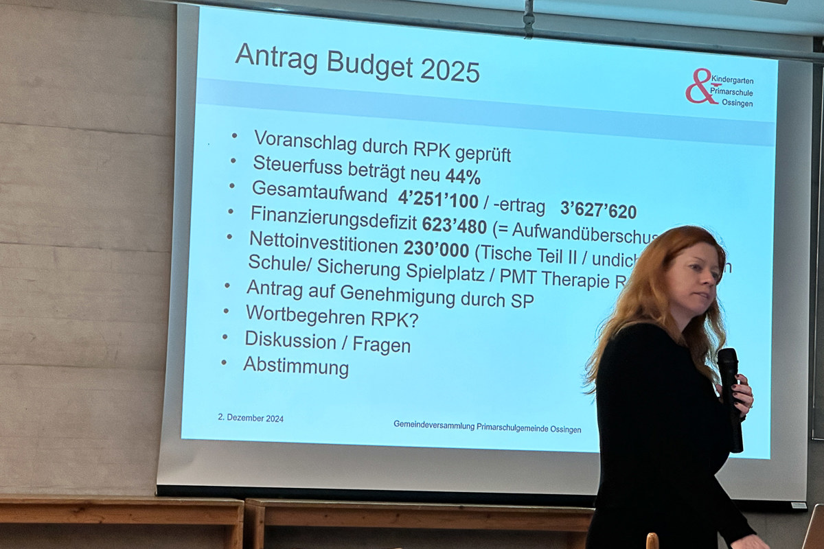 Die Ausgaben für die Schulen steigen in den meisten Gemeinden stärker als andere Bereiche. Primarschulpflegerin Tammy Keller erklärte, wie viel – respektive wie wenig – die Schulen diese Entwicklung beeinflussen können.