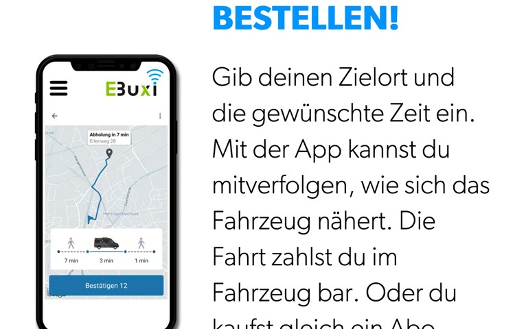 Bleiben eine App-Lösung wie in Herzogenbuchsee mit dem EBuxi-Taxi…