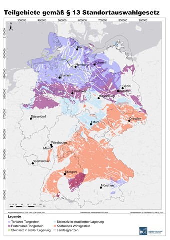Der Süden Deutschlands eignet sich laut der deutschen Bundesgesellschaft für Endlagerung (BGE) nur bedingt für ein Atommülllager. Die Region um Schaffhausen jedoch schon.