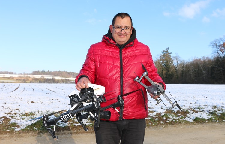 Alberto Cortes dokumentiert mit seinen zwei Drohnen die Schönheit des Weinlands aus der Vogelperspektive.