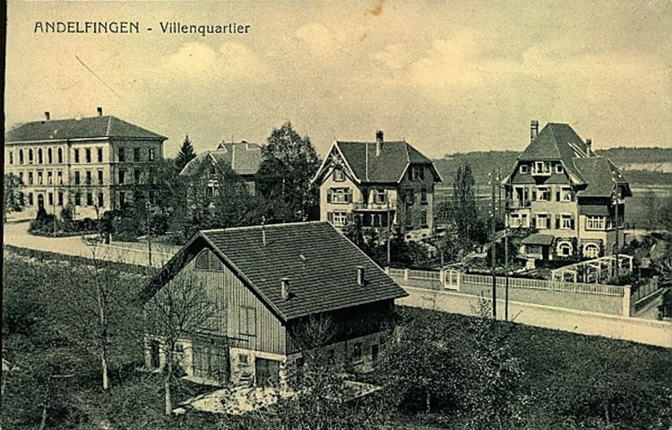 Andelfingen 1908 – Schule und Villen,  Verlag v. E. Landolt.