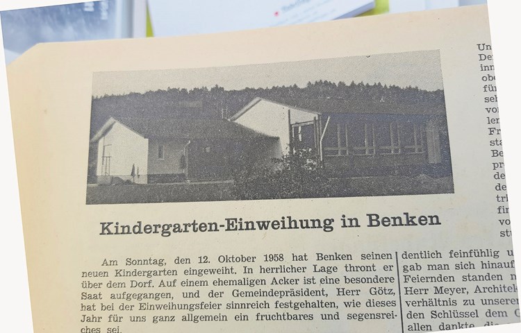 Ein Artikel über das Lokalgeschehen mit Bild – 1958 in der «Andelfinger Zeitung» die absolute Ausnahme.