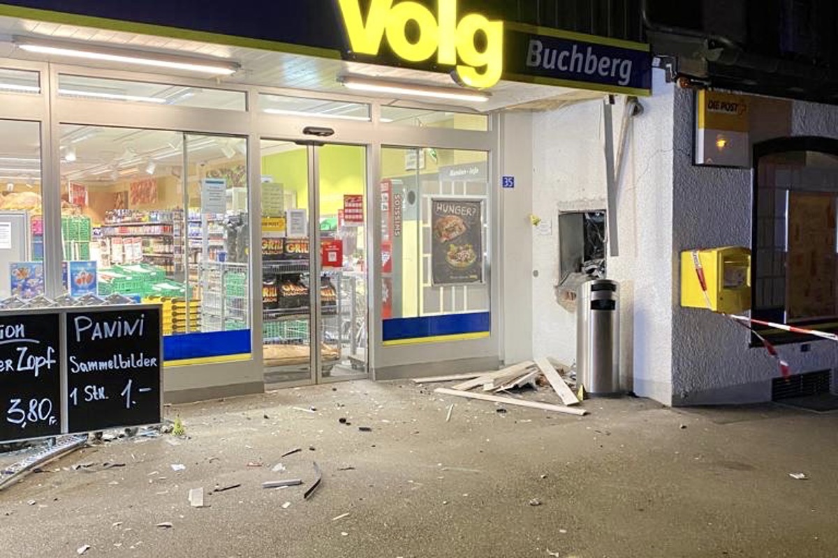Der gesprengte Bancomat in Buchberg wird nicht ersetzt.