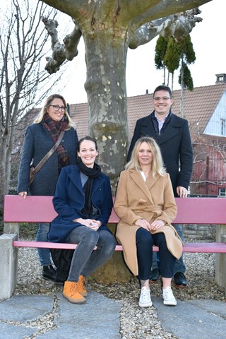 Stehend: Cynthia Baumann und Tino Schollenberger. Sitzend: Anja Ryter und Joëlle Döbeli (jeweils von links).