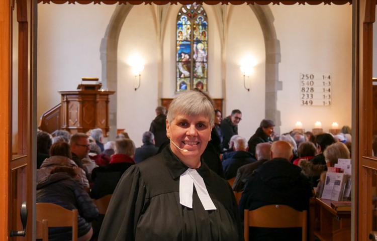 Ende Januar hielt Sylvia Walter ihren letzten Gottesdienst in der Kirche Laufen am Rheinfall ab.