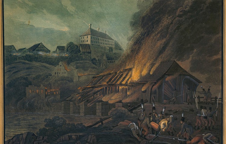 Der 25. Mai 1799 war ein verheerender Tag für die beiden Andelfingen: Österreichische Truppen steckten auf ihrem Rückzug nicht nur die Thurbrücke in Brand, sie plünderten auch Kleinandelfingen vollständig aus und töteten zahlreiche Einwohnerinnen und Einwohner.