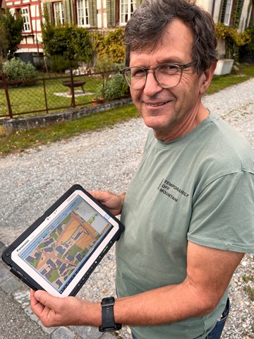 Paul Corrodi erstellte die Karte für den Dorf-OL in der Marthaler Kernzone.