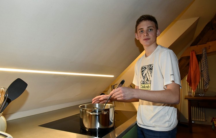 Da Danyl Kulyk gerne in der Küche steht, würde er sich über eine Lehrstelle als Koch freuen.
