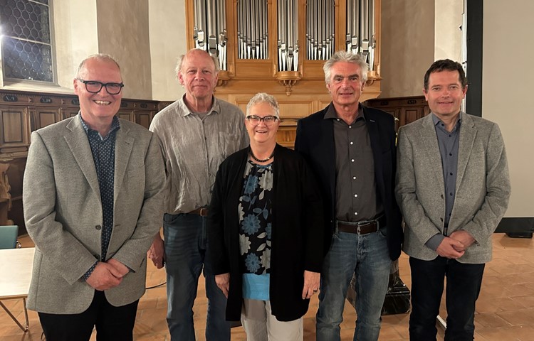 Von links: Bruno Früh (neu), Marcel Plüss, Esther Gredig, Hansruedi Lees und Stefan Sigrist.
