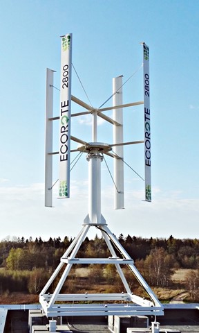 Die «Ecorote 2800» der gleichnamigen polnischen Firma, hier auf einem Dachträger installiert. In Adlikon würde sie auf einem Mast stehen.
