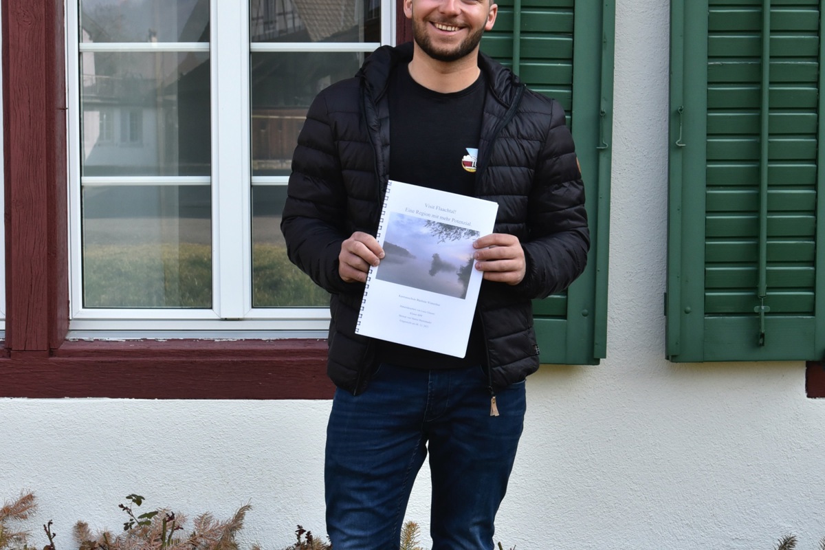 Luca Glauser sieht Potenzial in der Tourismusförderung im Flaachtal