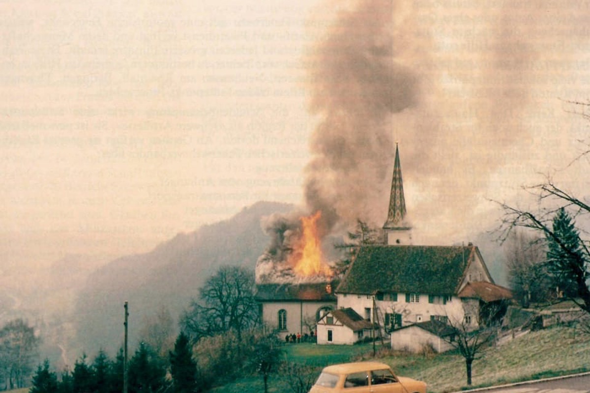Am 19. November 1972 brannte die Kirche Buchberg-Rüdlingen. Am Sonntag vor 50 Jahren wurde sie wieder eingeweiht.