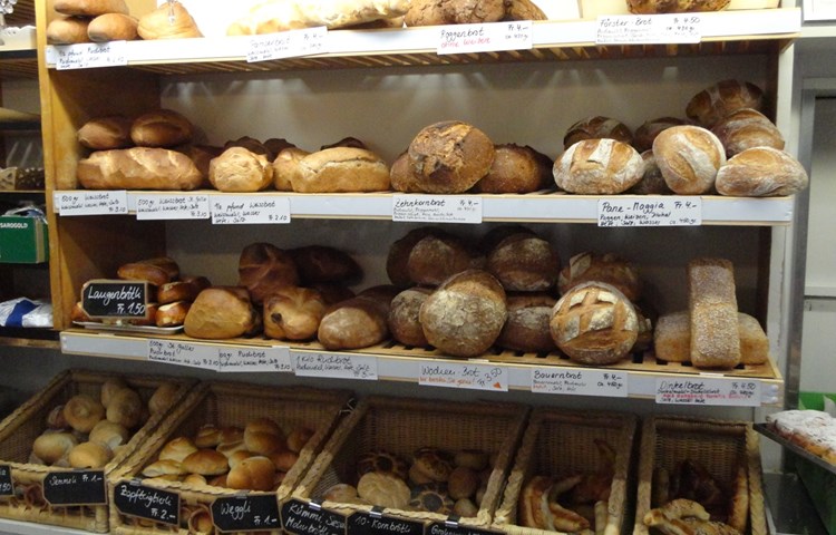 Die Vielfalt an Broten und Produkten, die es in den Bäckereien der Region zu kaufen gibt.