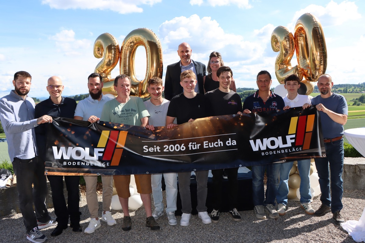 Simon Wolf und sein Team feierten das 20-Jahr-Jubiläum der Firma.
