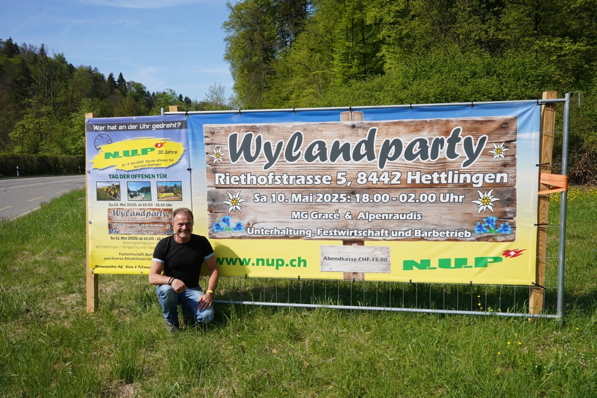 Rolf Erb feiert das 30-Jahr-Jubiläum seiner Firma mit Tagen der offenen Tür und einer grossen Party in Hettlingen.