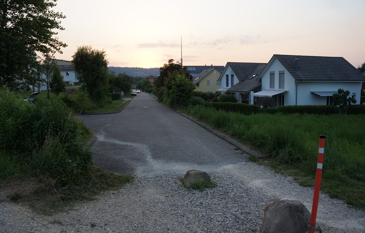 Die Toggenburgstrasse (Blick Richtung Westen) und die Häuser daran wurden nach 1999 erstellt.