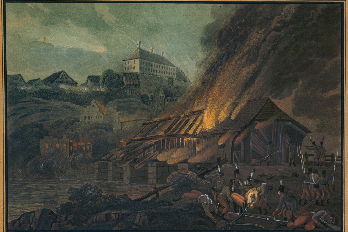 Der 25. Mai 1799 war ein verheerender Tag für die beiden Andelfingen: Österreichische Truppen steckten auf ihrem Rückzug nicht nur die Thurbrücke in Brand