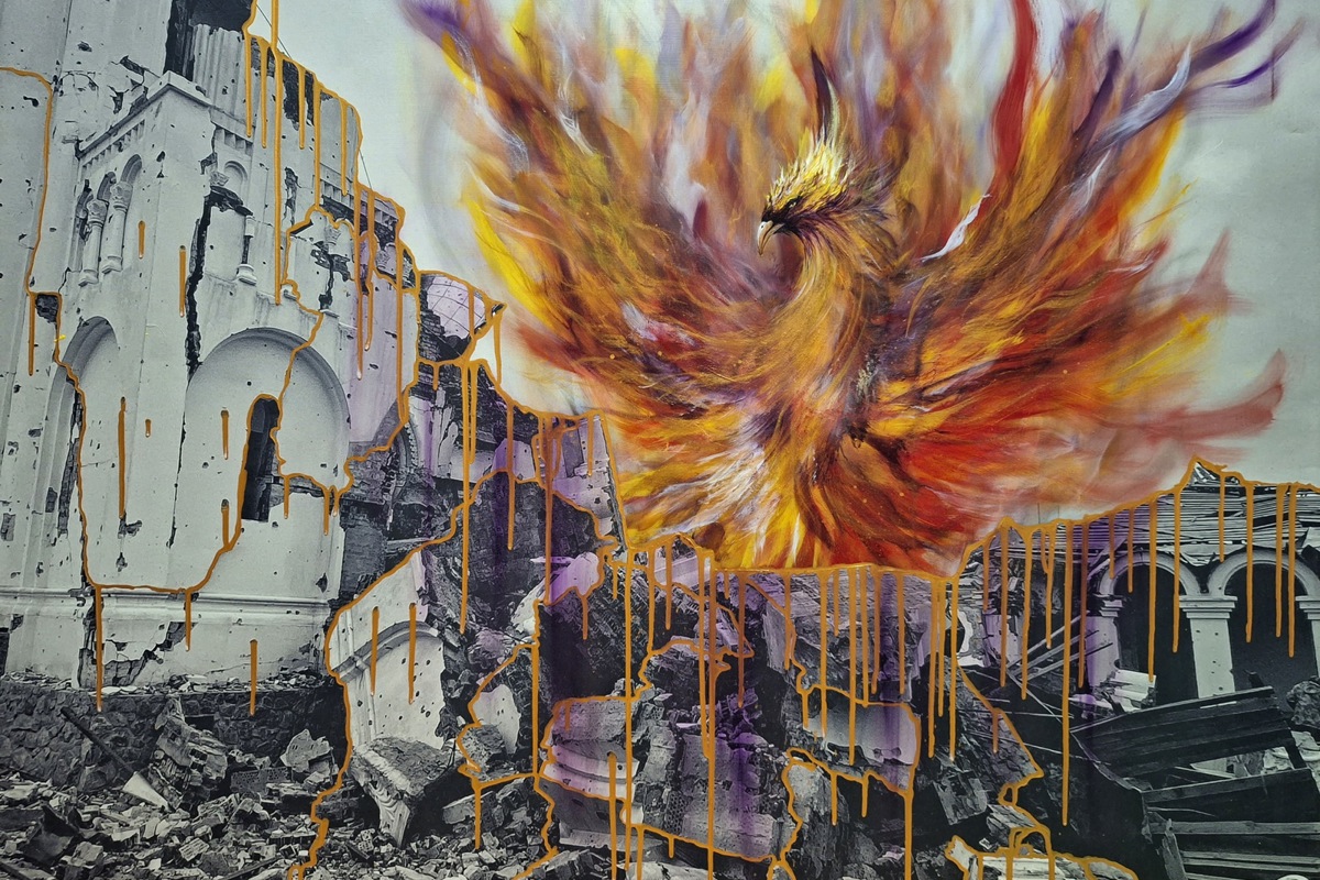 Der Phönix ist das Leitbild der Ausstellung «Rising Aeon»