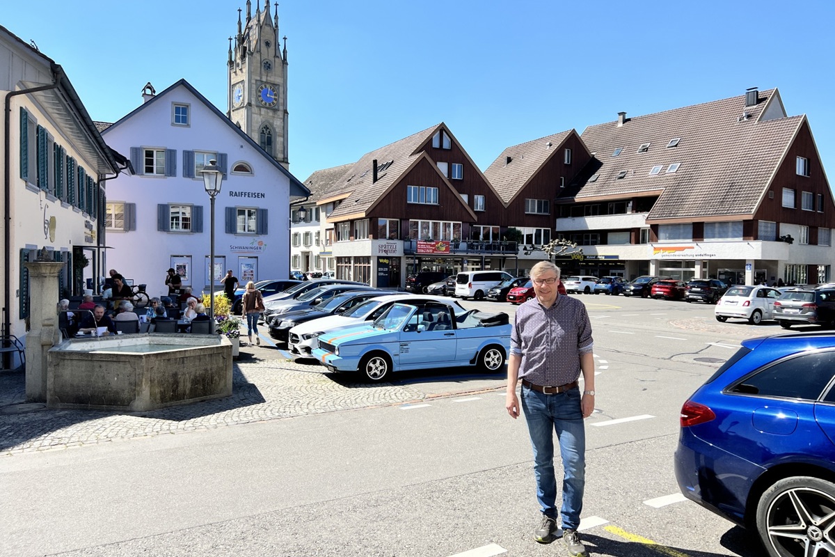 Stefan Peier präsidiert seit 14 Jahren den Verein Ipoza der Geschäfte am und um den Marktplatz.