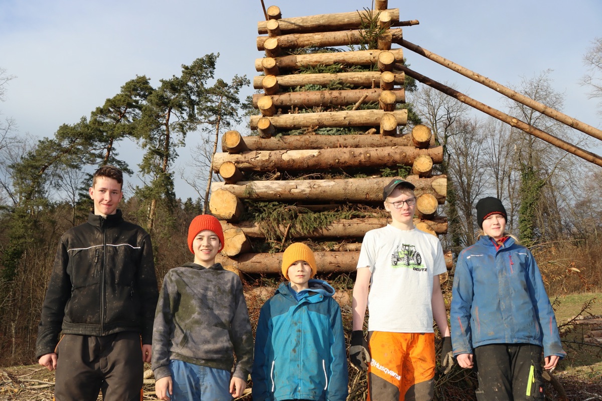 In Oberstammheim waren nur fünf von 17 gesund und im Einsatz: (v.l.) Noël