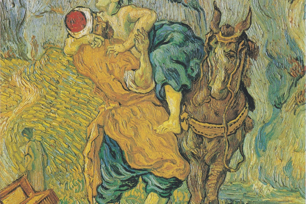 Das Gleichnis des barmherzigen Samariters von Vincent van Gogh (1890) gilt als Appell zur tätigen Nächstenliebe. Es hänge auch heute noch in vielen Spitälern