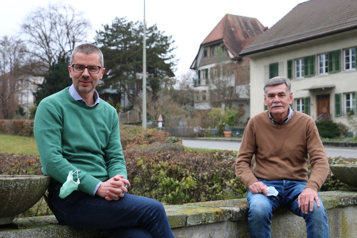 Vereinspräsident Sandro Pfister (l.) und Musikschulleiter Fridolin Gallati haben dank mehreren Massnahmen vorerst wieder eine solide Arbeitsbasis.