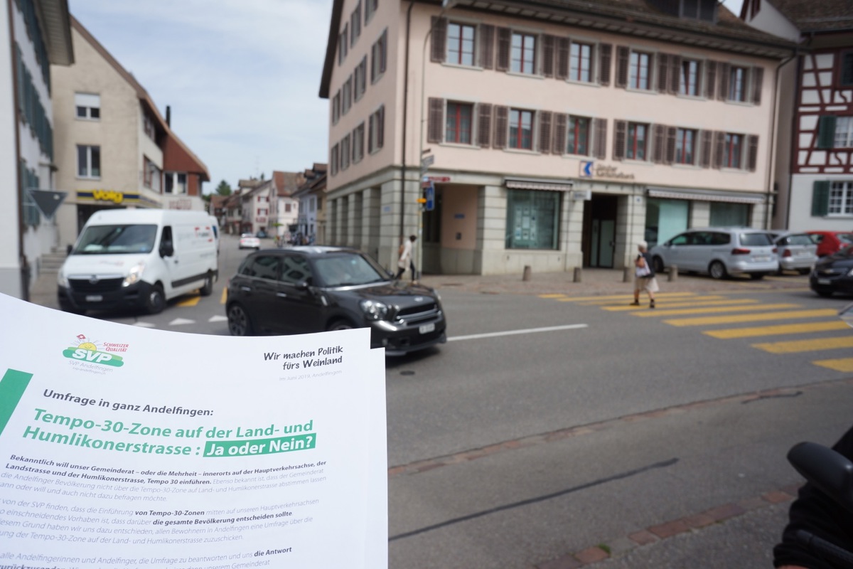 Dass Fussgängerstreifen verschwinden