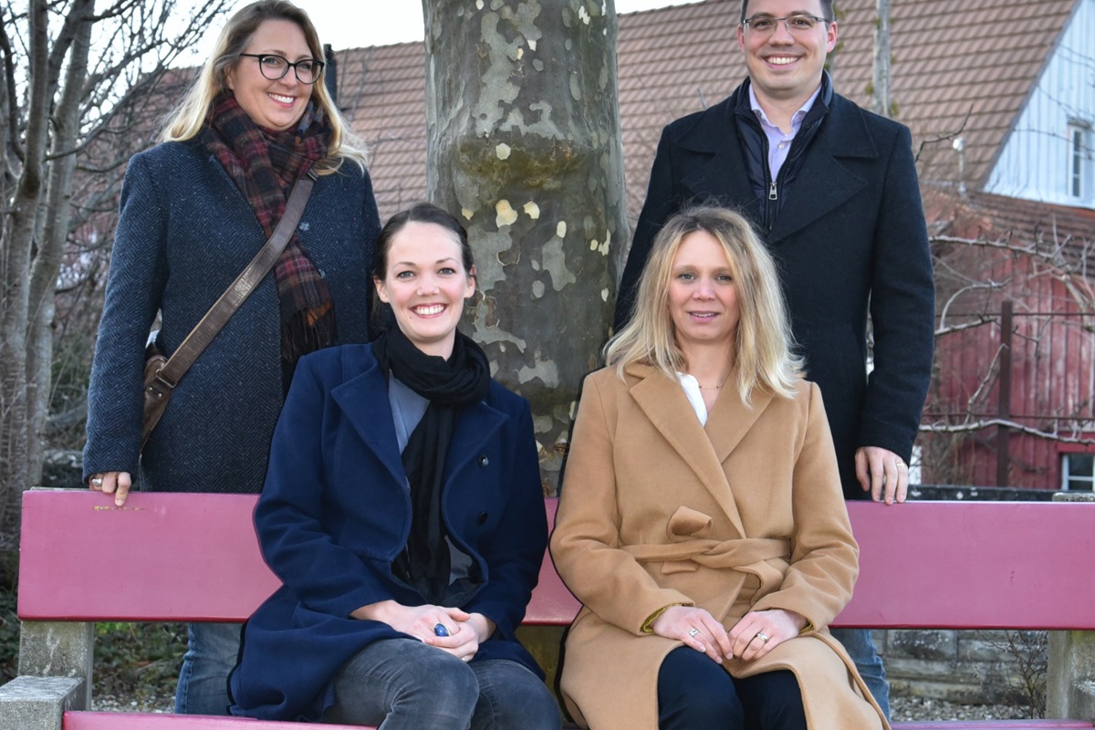 Stehend: Cynthia Baumann und Tino Schollenberger. Sitzend: Anja Ryter und Joëlle Döbeli (jeweils von links).