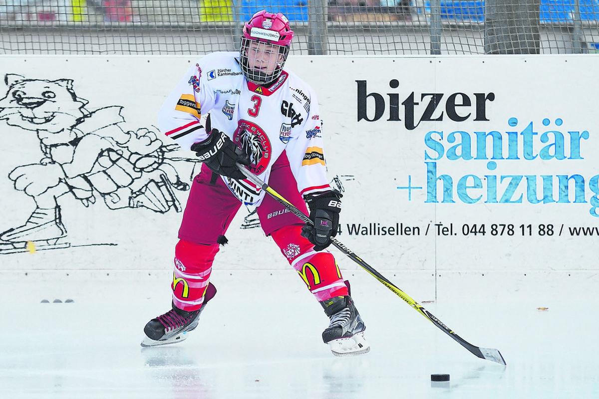 Jan Wetzel spielt erfolgreich beim EHC Winterthur und hat das Ziel
