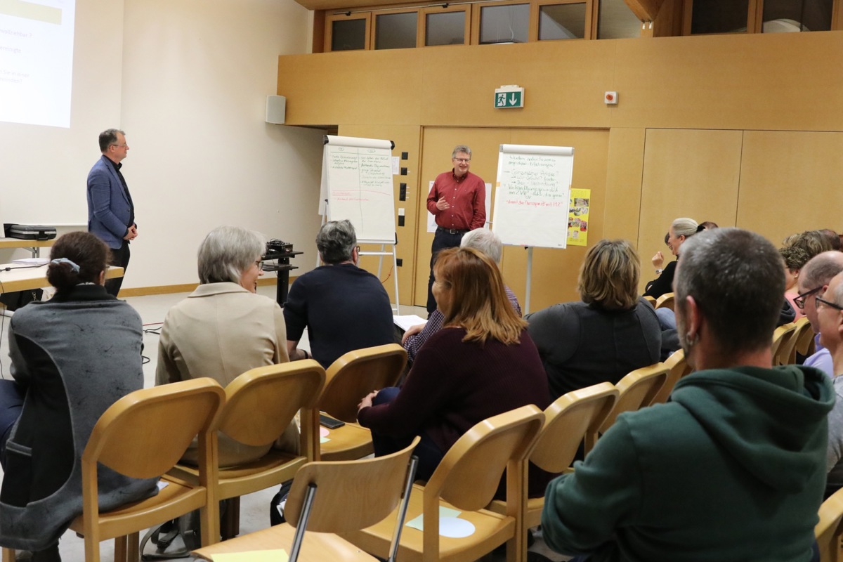 Auch in Thalheim wurde bei den Workshops rege über die geplante Fusion diskutiert.