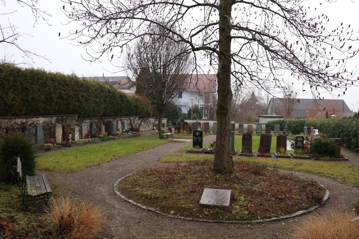 Das Gemeinschaftsgrab (Vordergrund) stösst an seine Kapazitätsgrenzen, die Sitzbänke sind stark verwittert und der restliche Friedhof lädt kaum zum Verweilen ein. Das will der Gemeinderat ändern.