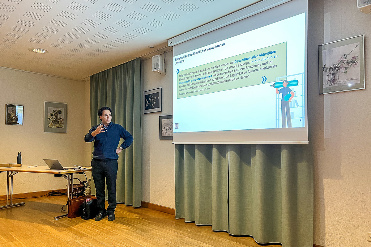 Dario Wellinger präsentierte die Ergebnisse der gross angelegten Studie. Dario Wellinger präsentierte die Ergebnisse der gross angelegten Studie.