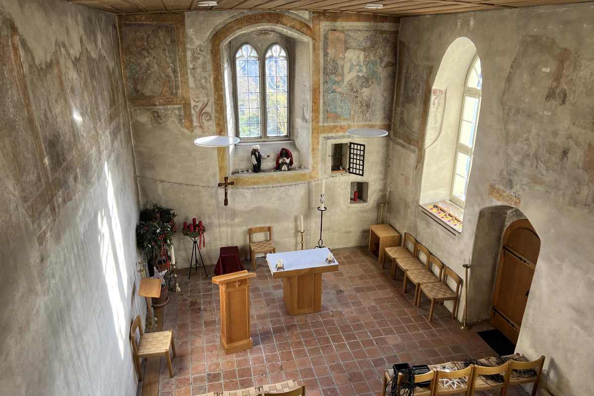 Die Fresken aus dem 15. Jahrhundert gelten als Kernstück der Kapelle und stehen im Mittelpunkt der Sanierung.