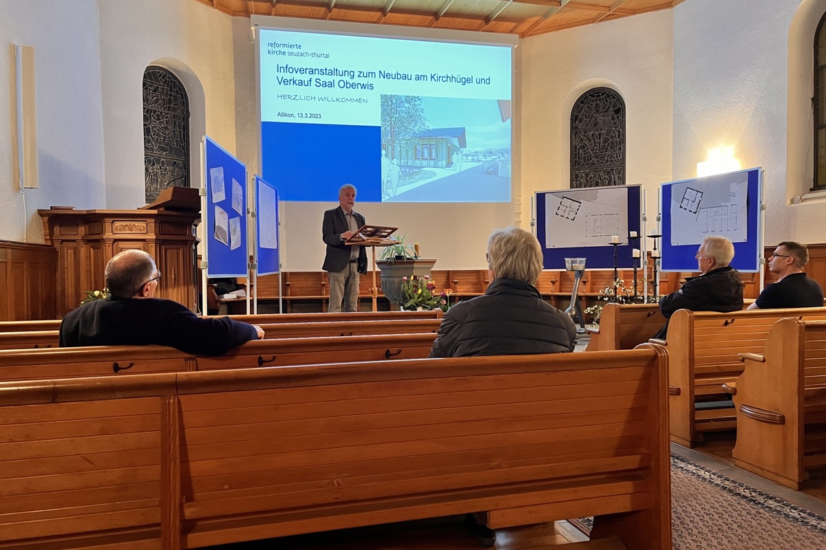 Das Projekt am Kirchhügel steht laut Kirchenpflegepräsident Peter Müller «auf wackligen Füssen». Ohne Neubau und Aufgabe des Zentrums Oberwis in Seuzach kämen auf die Kirche finanziell schwierige Zeiten zu.