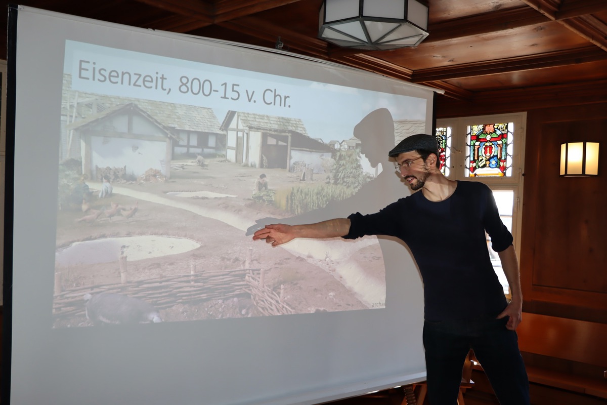 Der Archäologe Jonas Nyffeler zeigte unter anderem