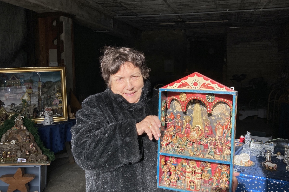 Diese Krippe aus Peru ist neu in der rund 900 Stücke umfassenden Sammlung von Lydia Flachsmann. Unbedingt genug Zeit und warme Kleider mitbringen – nur die Kaffeestube und einzelne Räume können geheizt werden.