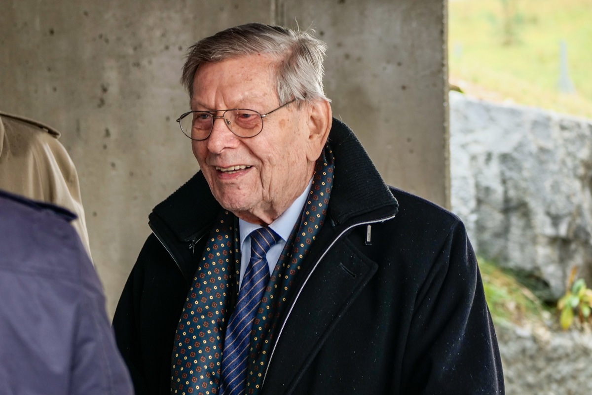 Robert Meier bei der Eröffnung des Gemeinschaftskraftwerks Inn (GKI) im November 2022.