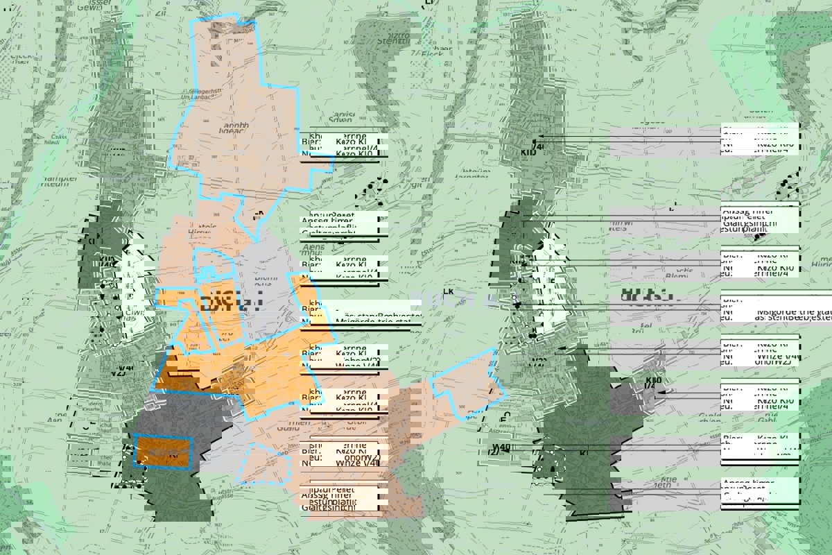 Was bislang komplett dunkelbraun und somit Kernzone war Was bislang komplett dunkelbraun und somit Kernzone war