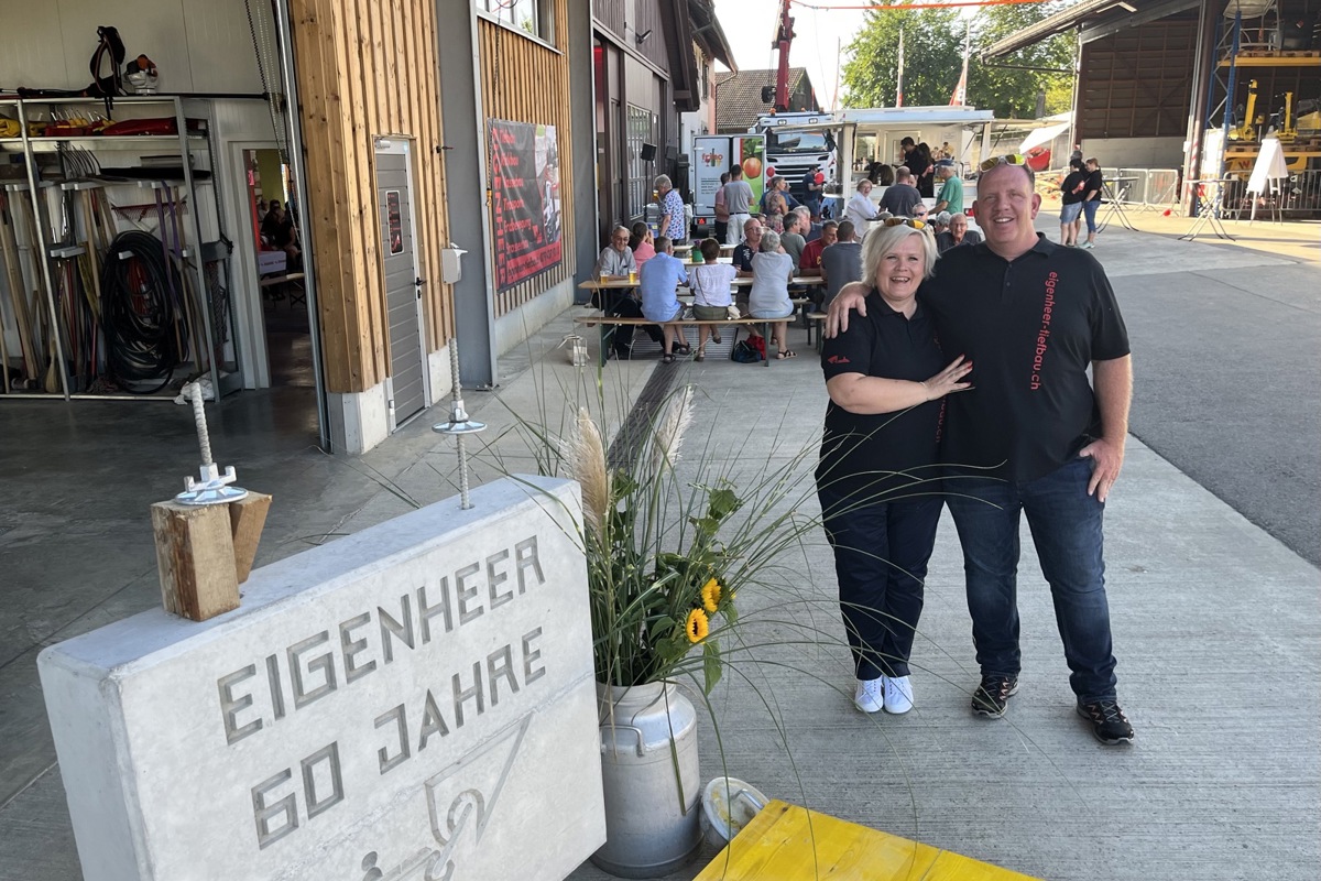 Marcel und Lucy Eigenheer luden zum Fest auf ihrem Firmengelände – mit Festwirtschaft und Wettbewerben.