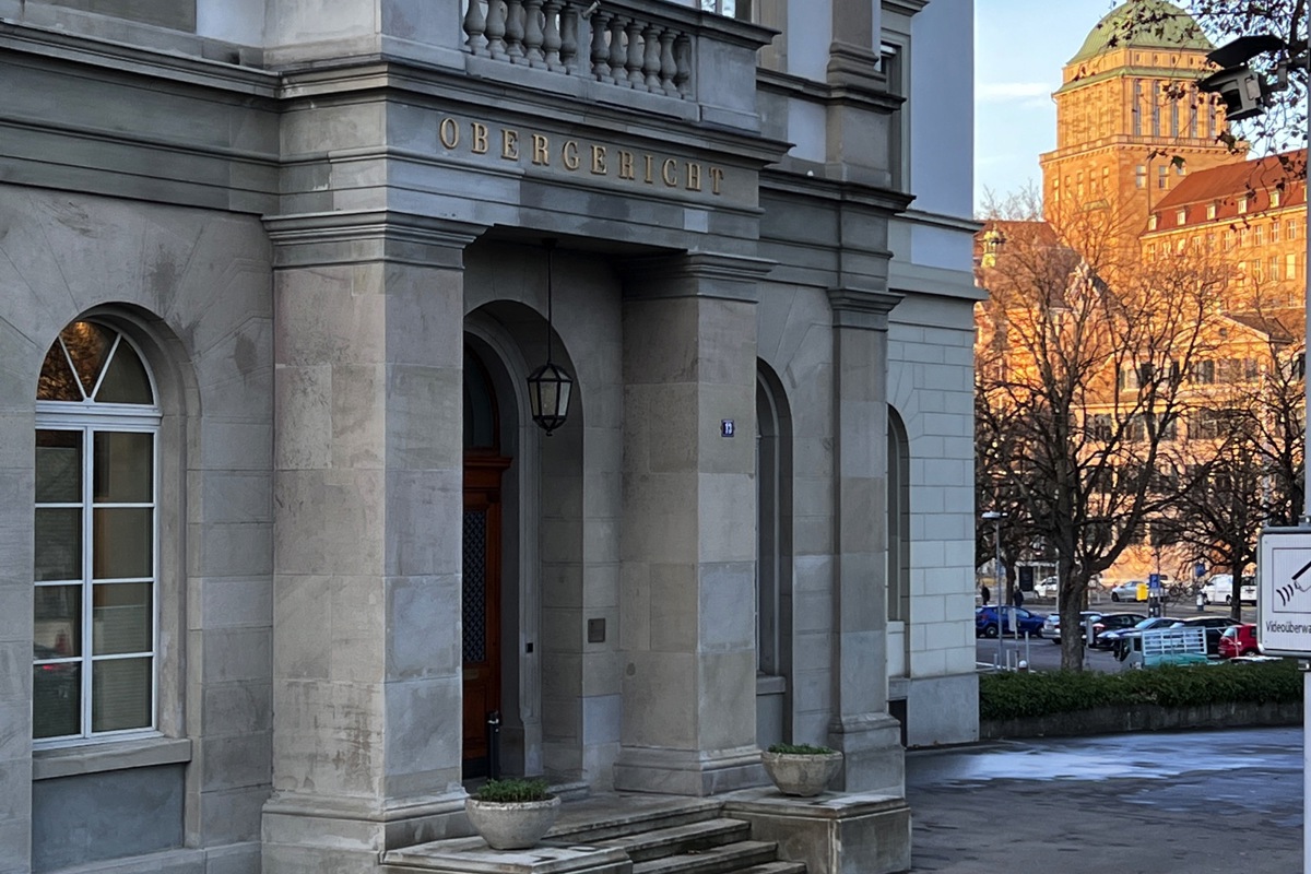 Das Obergericht in Zürich – im Bild ein Nebeneingang.