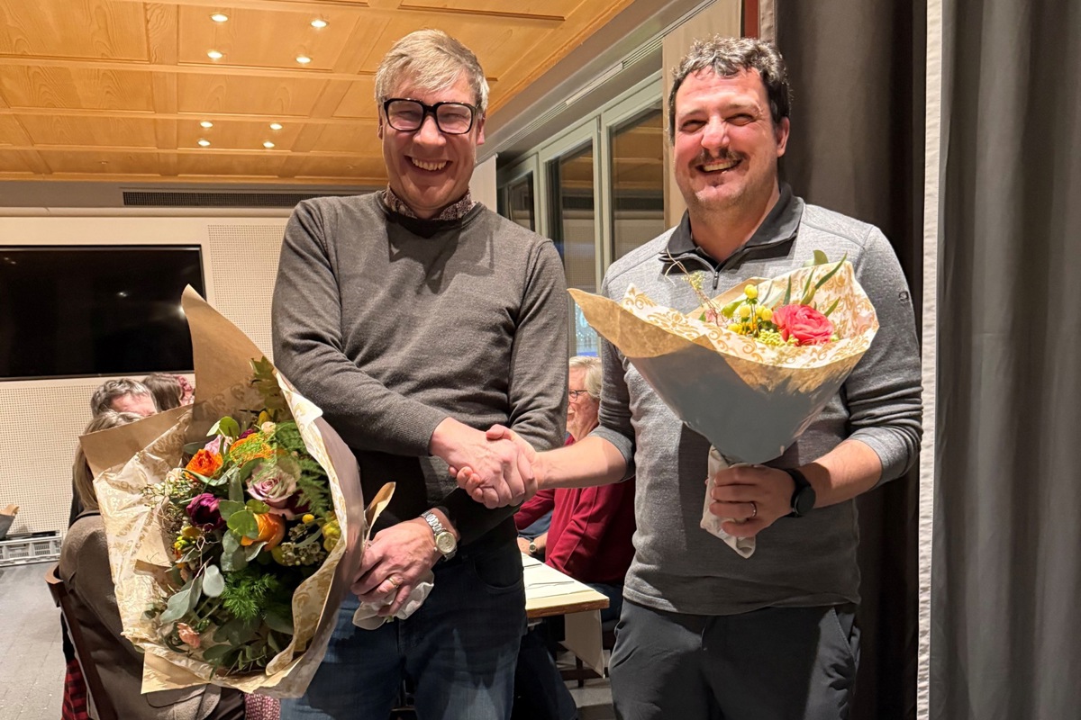 Stefan Peier (links) und Nils Gnädinger sind Präsident Nummer 2 und 3 in der Vereinsgeschichte von «Ich poschte z'Andelfinge».