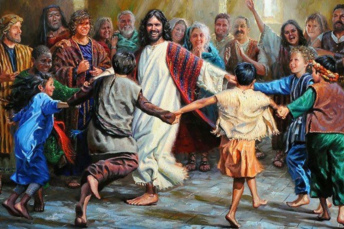 «The Lord of the Dance» – der Herr des Tanzes: Jesus tanzt mit Kindern.