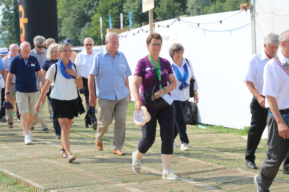 OK-Präsidentin Barbara Nägeli unterwegs an «ihrem» KTF Wyland 2023 in Dägerlen.