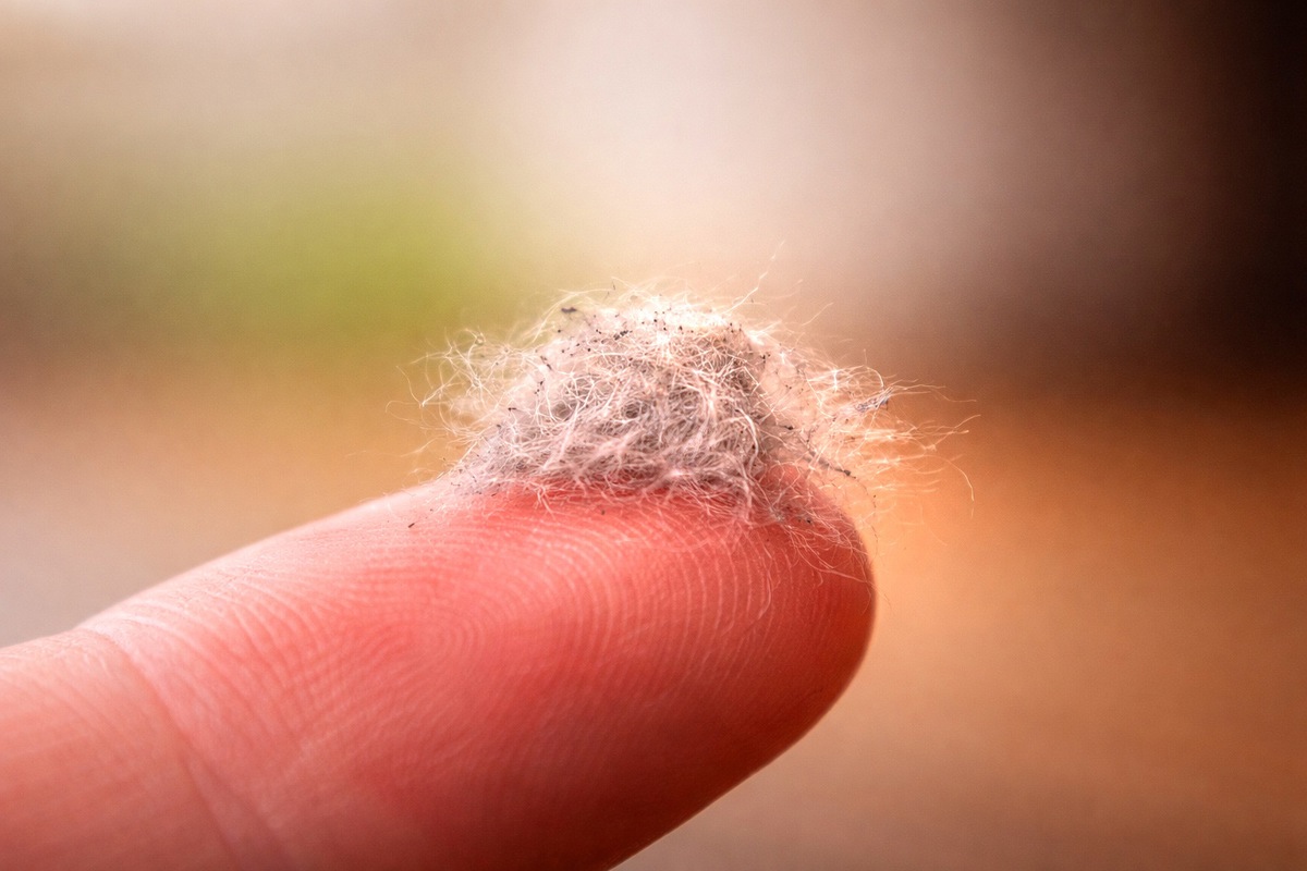 Wollmäuse entstehen, wo Luftströmungen langsamer werden.