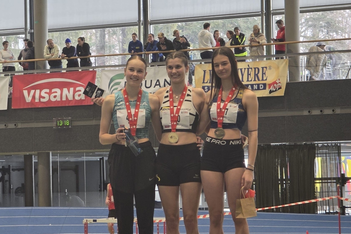 Nadja Lüthi (Mitte) verteidigte ihren Titel aus dem Vorjahr.