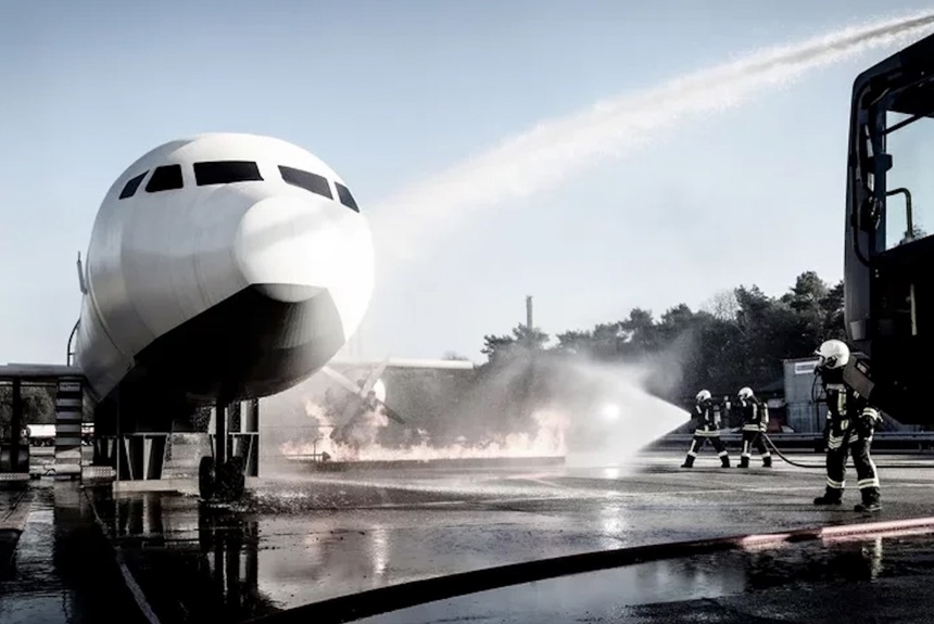 1912 3 Training In Weeze Flugzeugbrand Zvg14