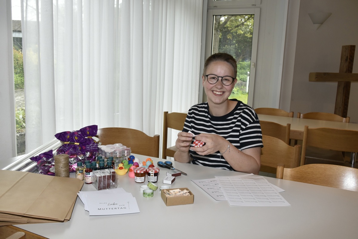 Nadine Hangartner hat alles vorbereitet