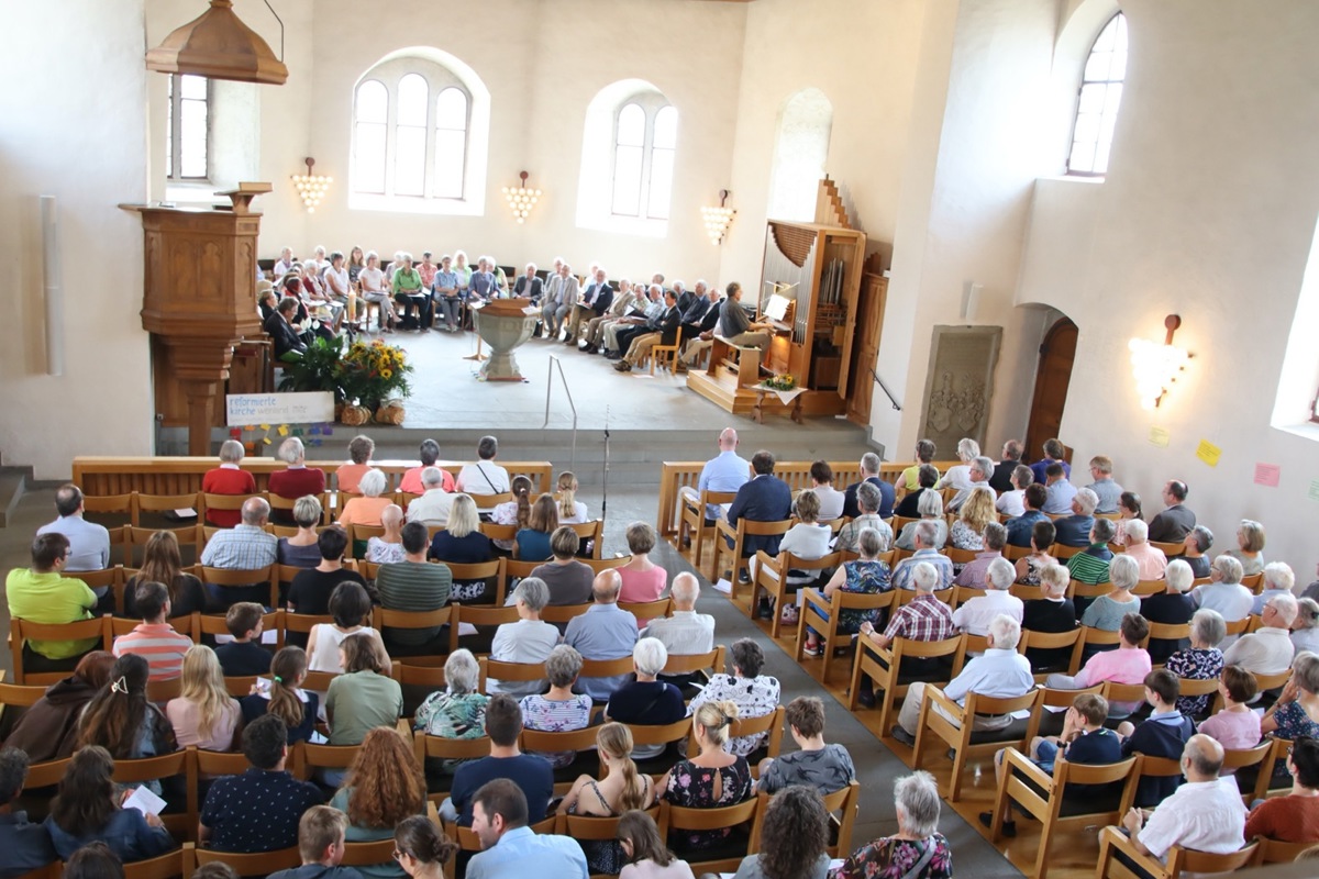 Der Festgottesdienst war gut besucht.